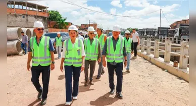 Imagem ilustrativa da notícia: Hana Ghassan visita obras do Canal da Caraparu, no Guamá
