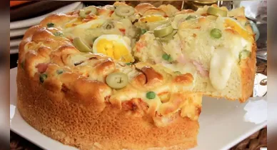 Imagem ilustrativa da notícia: Torta portuguesa de liquidificador pronta em 1 hora; veja como fazer! 