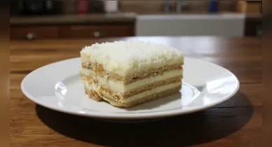 Imagem ilustrativa da notícia: Sobremesa de pavê de coco gelado, cremoso e irresistível