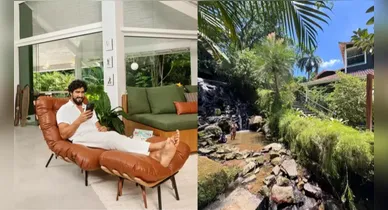 Imagem ilustrativa da notícia: Ator de 'Quem Ama Cuida' vive em mansão com cachoeira no jardim