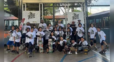 Imagem ilustrativa da notícia: Projeto de skate promove aulas gratuitas em Marituba