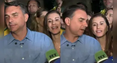 Imagem ilustrativa da notícia: Esposa de Flávio Bolsonaro faz pergunta inusitada ao vivo e leva 'bronca'