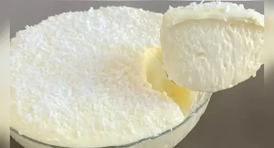 Imagem ilustrativa da notícia: Sobremesa de coco sem leite condensado pronta em minutos