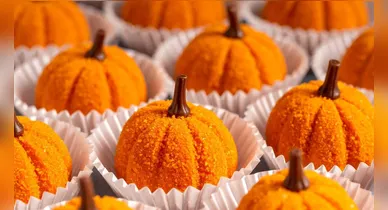 Imagem ilustrativa da notícia: Brigadeiro de abóbora e beijinho fantasma para o Halloween