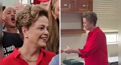 Imagem ilustrativa da notícia: Vídeo: Dilma Rousseff é vaiada e ovacionada em fila de votação em BH