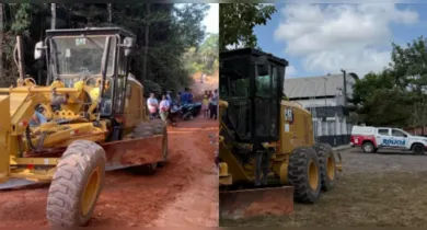 Imagem ilustrativa da notícia: Mulher morre após acidente com moto e motoniveladora em Irituia