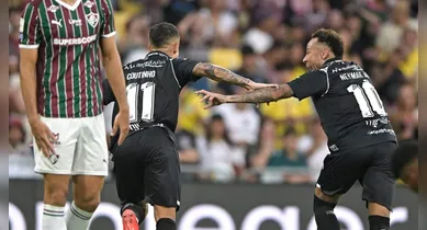 Imagem ilustrativa da notícia: Com protagonismo de Neymar e Coutinho, Santos vira sobre o Fluminense