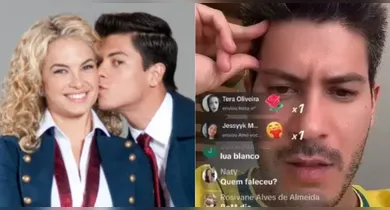 Imagem ilustrativa da notícia: Arthur Aguiar descobre morte de Lua Blanco ao vivo no TikTok