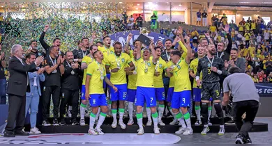 Imagem ilustrativa da notícia: Brasil conquista tri da Copa das Nações e mira novo título no futsal