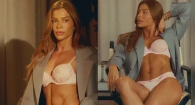 Imagem ilustrativa da notícia: Grazi Massafera arranca elogios da web após aparecer de lingerie em publi