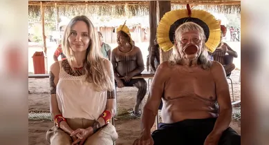 Imagem ilustrativa da notícia: Veja como será documentário sobre o cacique Raoni com Leonardo DiCaprio e Angelina Jolie