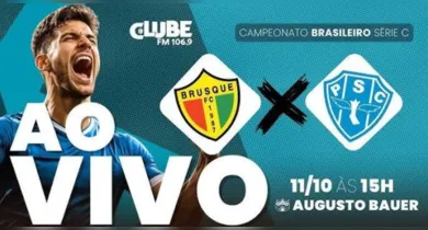 Imagem ilustrativa da notícia: Brusque 1 x 1 Paysandu: acompanhe os 45 minutos finais no Tem Jogo no DOL
