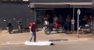 Imagem ilustrativa da notícia: VÍDEO: Jovem é executado a tiros em oficina no centro de Xinguara