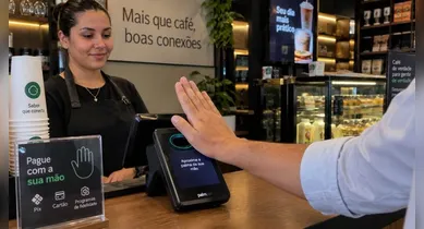 Imagem ilustrativa da notícia: Pagamento no pix com a palma da mão chega ao Brasil e promete agilizar compras