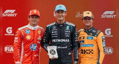 Imagem ilustrativa da notícia: Russell vence sprint do GP da Holanda; Bortoleto termina em 9º