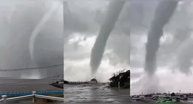 Imagem ilustrativa da notícia: Tornado atinge Nova York, alaga metrô, destrói clube de praia e provoca caos