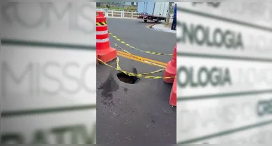 Imagem ilustrativa da notícia: Vídeo: ponte do Rio Maguari começa a ceder dias após inauguração em Ananindeua
