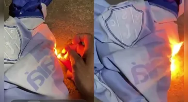 Imagem ilustrativa da notícia: Torcedor do Paysandu queima camisa após derrota na Série C