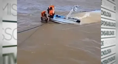 Imagem ilustrativa da notícia: Embarcação que transportava cerca de 600 melancias naufraga no Pará