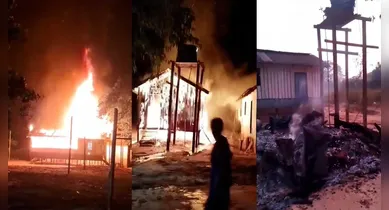 Imagem ilustrativa da notícia: Incêndio destrói escola municipal na zona rural de Óbidos