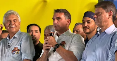 Flávio recebe apoio de Caiado e mira mudanças na Constituição