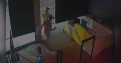 Câmeras de segurança registraram a invasão e depredação de uma academia no bairro do Paar, em Ananindeua; Polícia Civil investiga o caso.