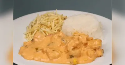 Prepare um strogonoff de frango em 20 minutos.