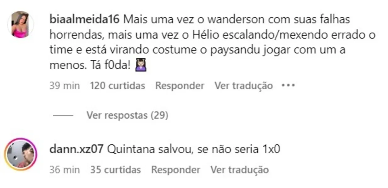 Torcedores do Paysandu criticam Hélio dos Anjos: "Teimoso"