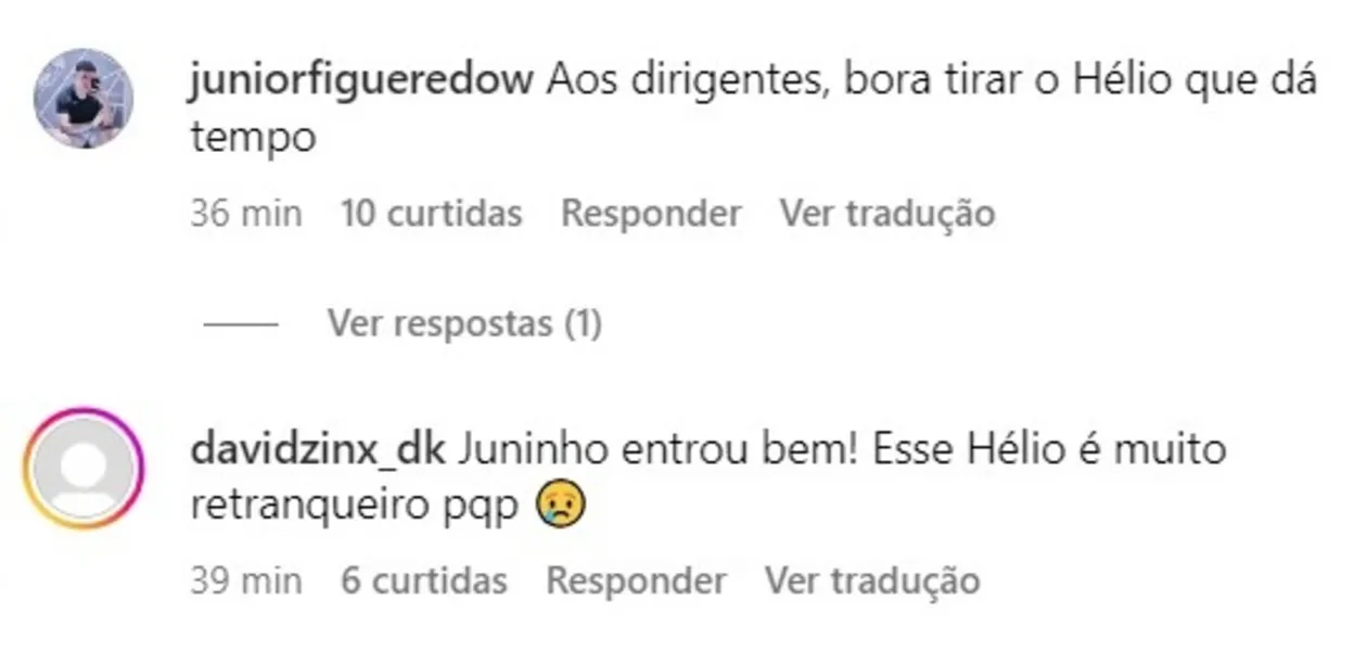 Torcedores do Paysandu criticam Hélio dos Anjos: "Teimoso"