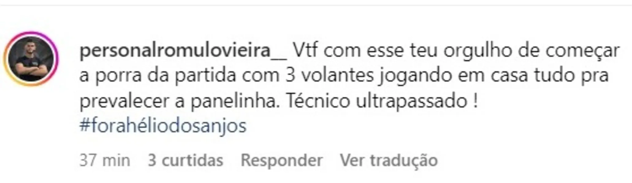 Torcedores do Paysandu criticam Hélio dos Anjos: "Teimoso"