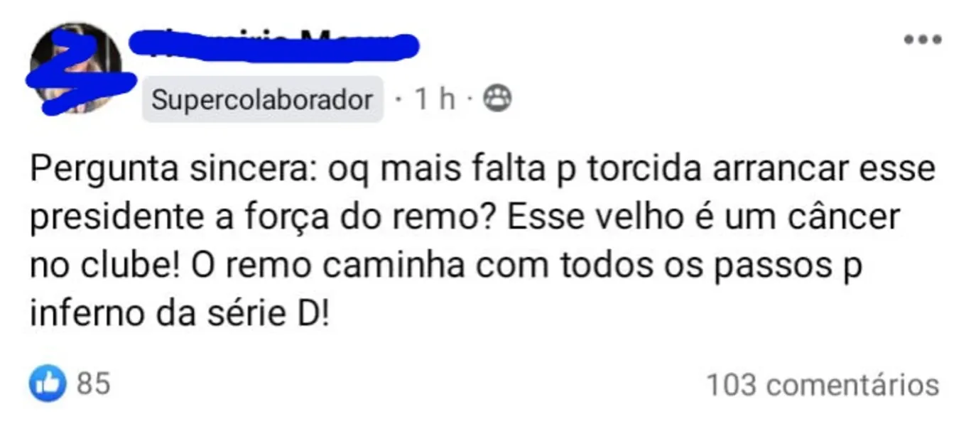 Remo cancela reunião do Condel após ameaças à diretoria