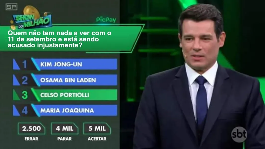 Existe relação de Celso Portiolli com o 11 de setembro?