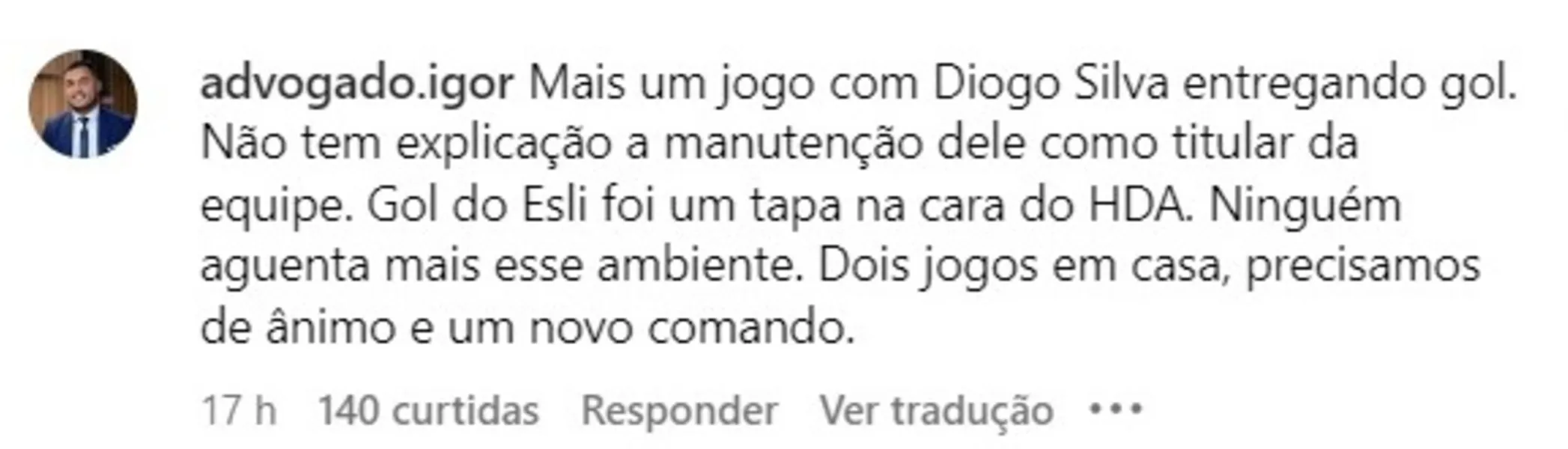 Hélio dos Anjos vira alvo e Fiel compra "briga" de Esli