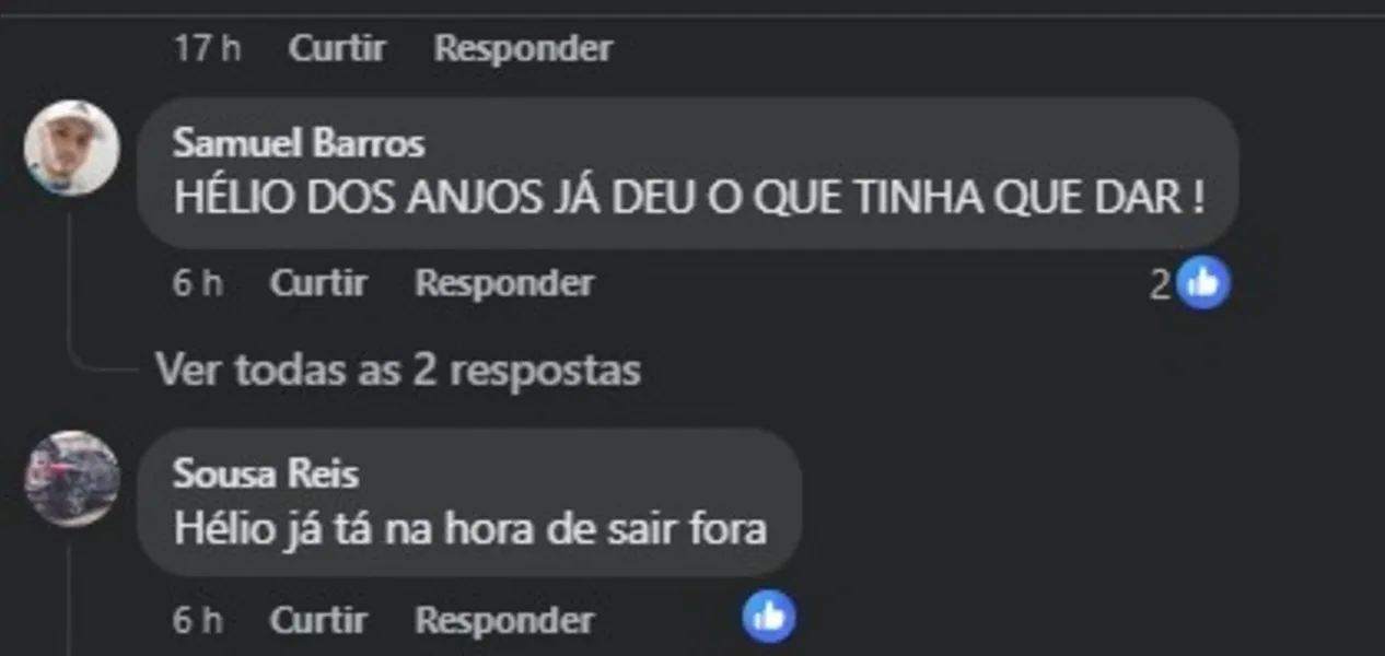 Hélio dos Anjos vira alvo e Fiel compra "briga" de Esli