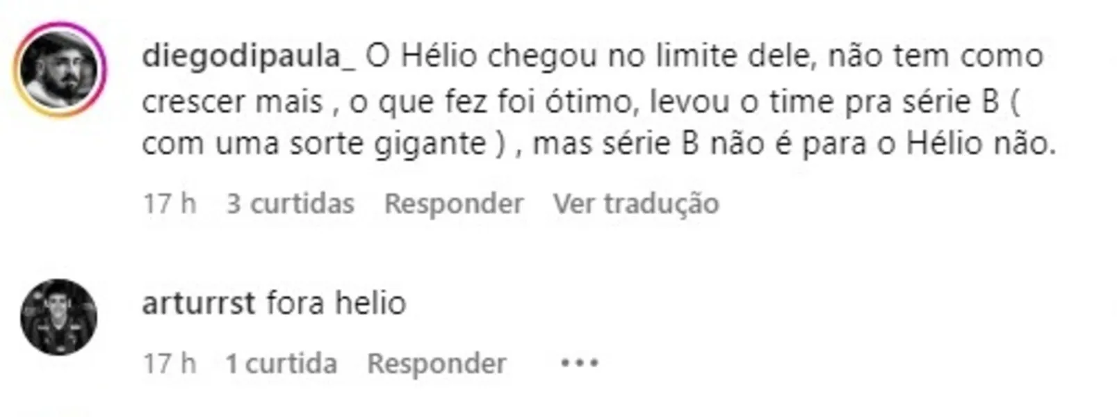 Hélio dos Anjos vira alvo e Fiel compra "briga" de Esli