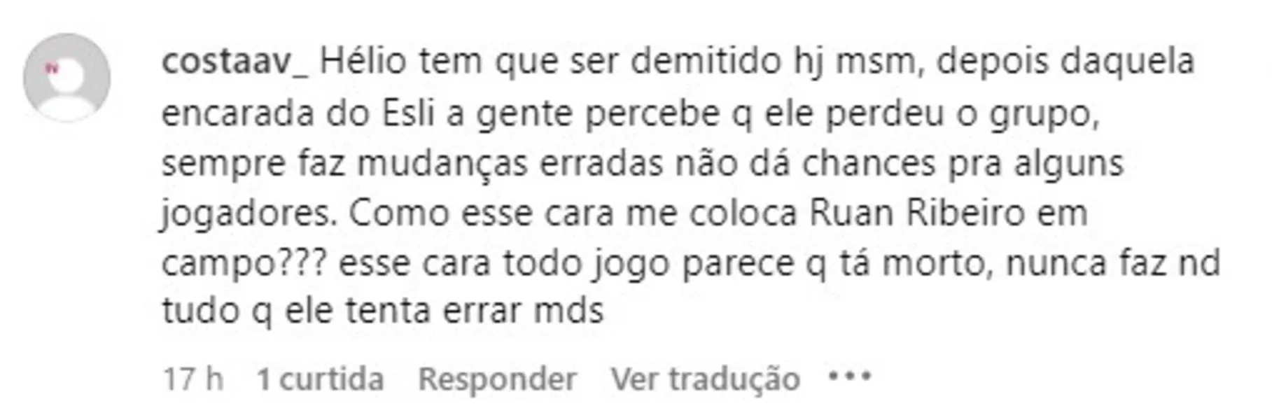 Hélio dos Anjos vira alvo e Fiel compra "briga" de Esli