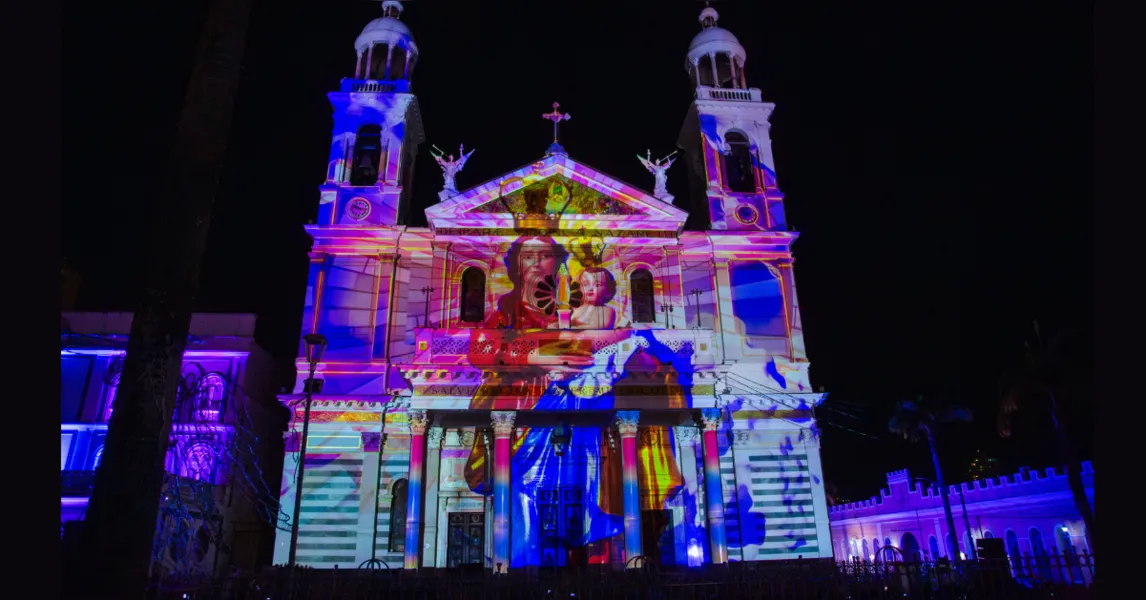 Videomapping anuncia o tema do Círio de 2025 neste domingo