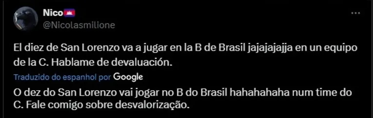 Argentinos se revoltam com possível vinda de "10" ao Remo