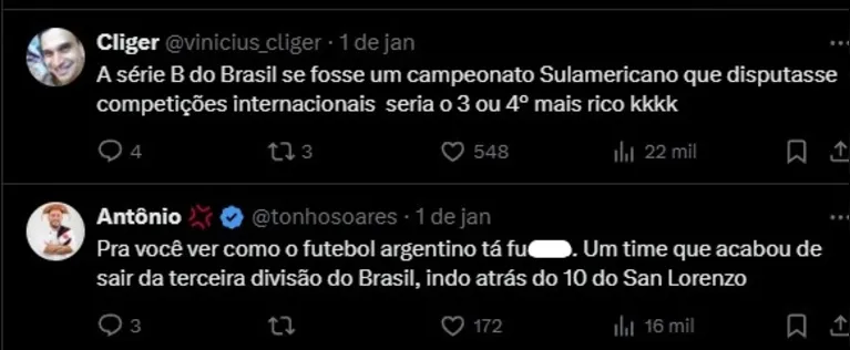 Argentinos se revoltam com possível vinda de "10" ao Remo