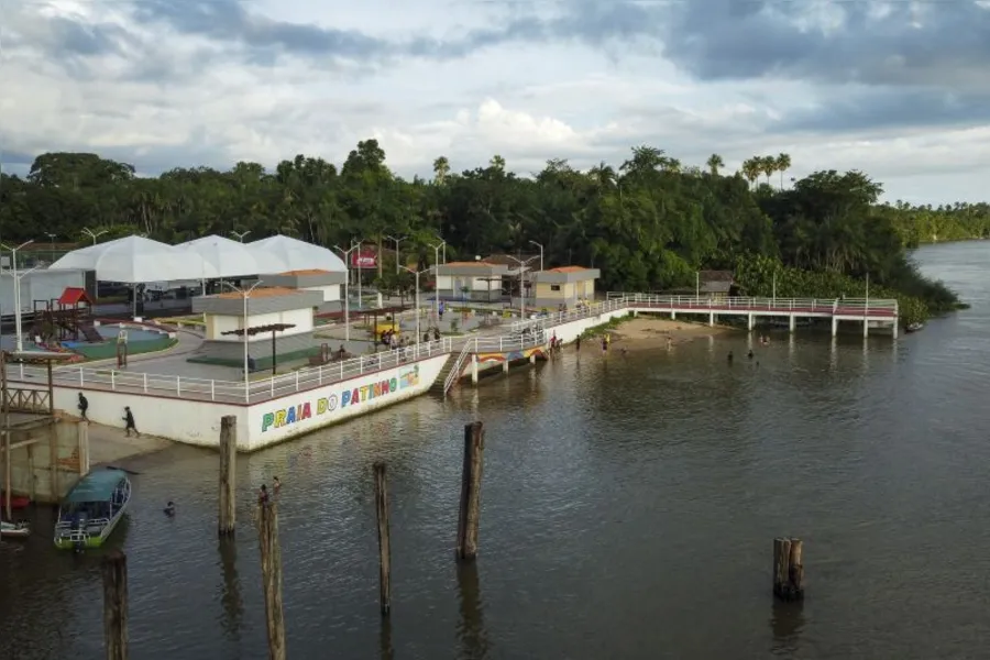 Muaná ganha nova orla com praia artificial no Rio Mocajatuba