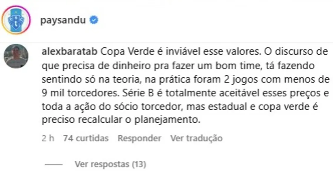 Ingressos viram dor de cabeça no Paysandu; sócio não decola