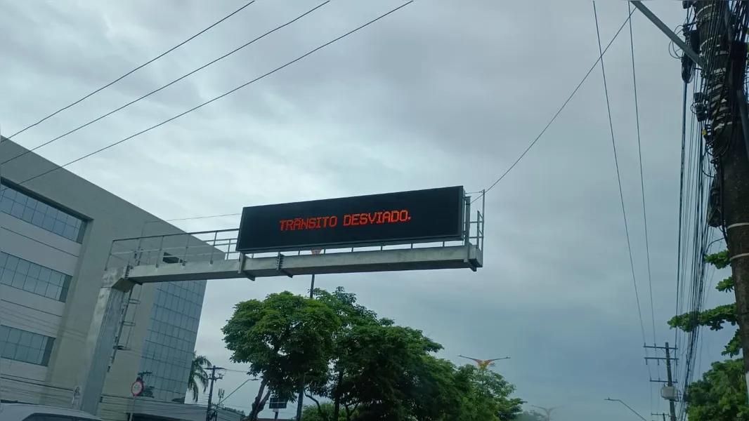 Av. José Malcher segue interditada após queda de árvore