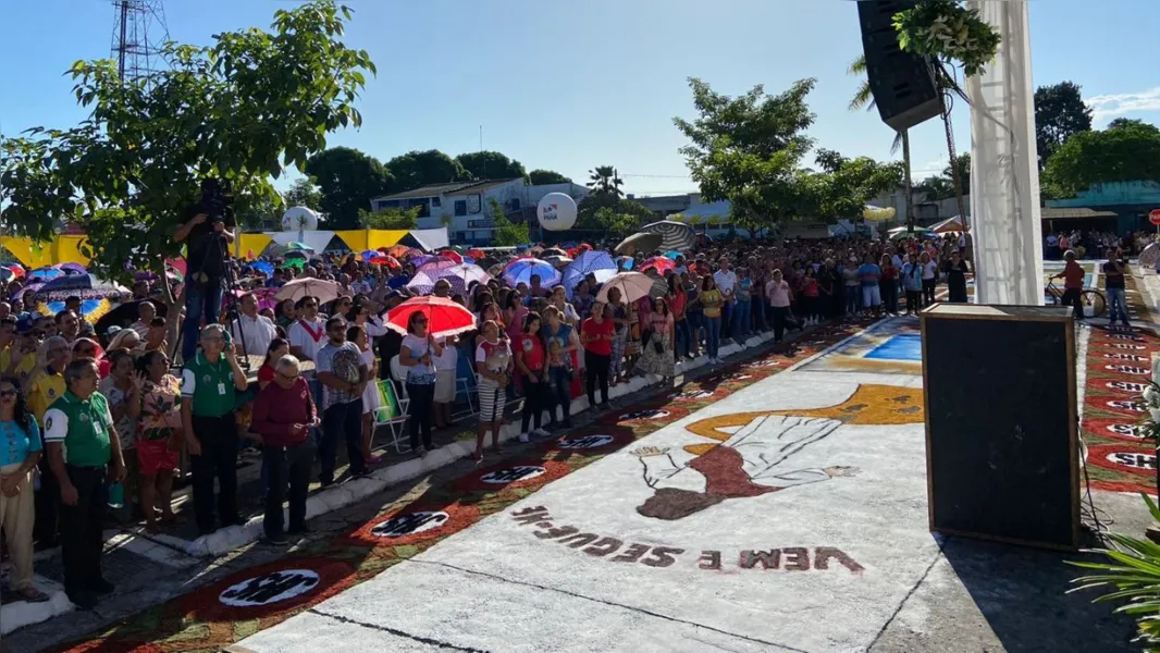 Corpus Christi: veja como estão as ruas de Capanema