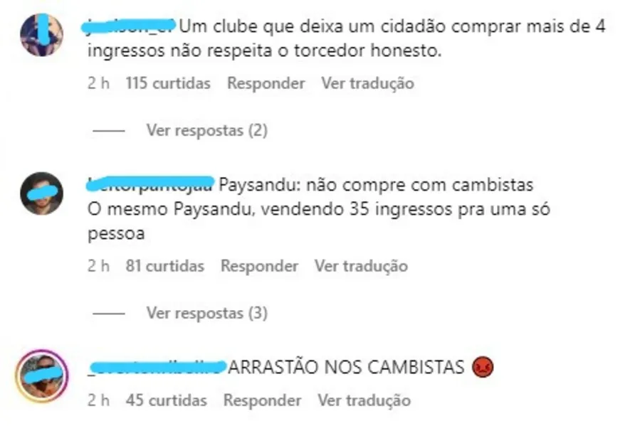 Cambistas monopolizam ingressos do Paysandu. Torcida reclama