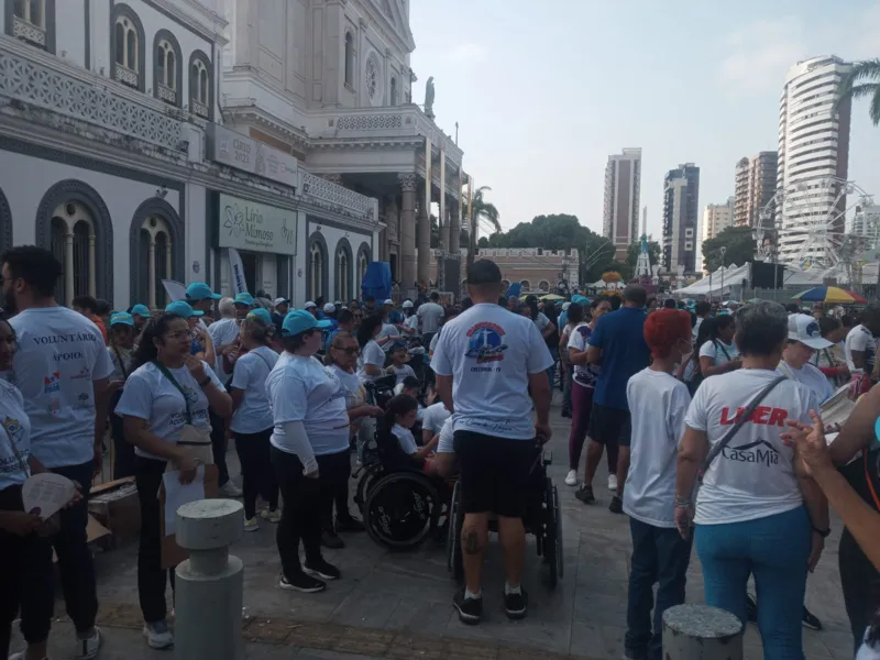 Veja imagens da primeira romaria da acessibilidade em Belém