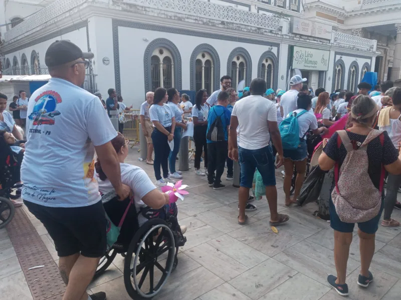 Veja imagens da primeira romaria da acessibilidade em Belém