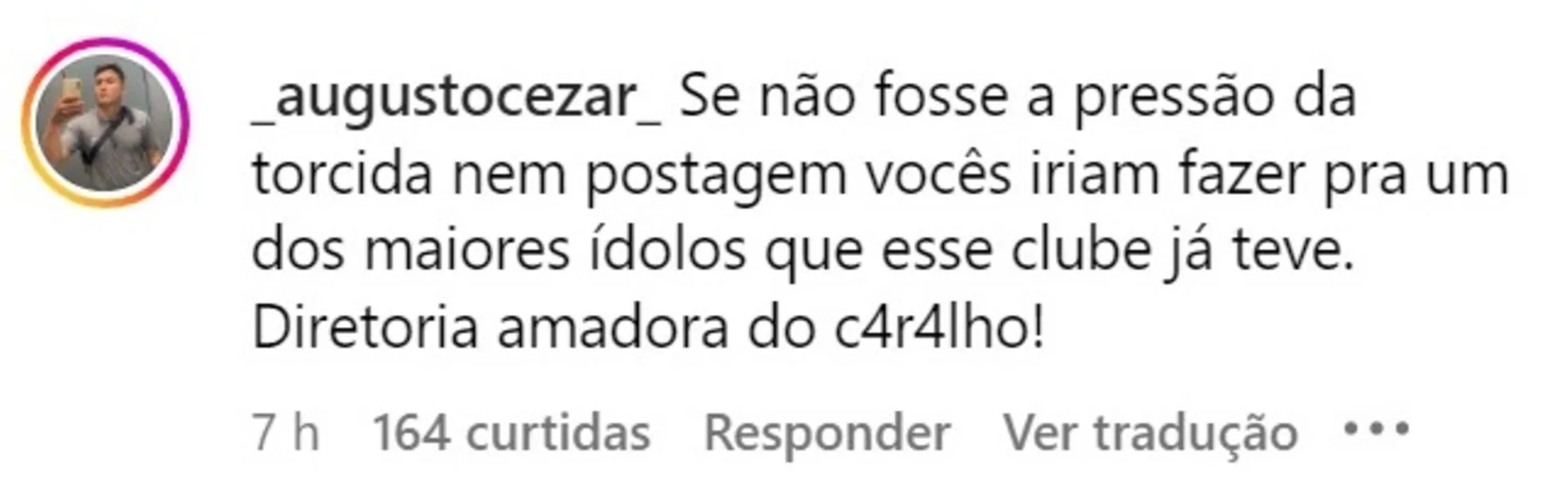 Torcedores veem desrespeito do Remo com o ídolo Vinícius