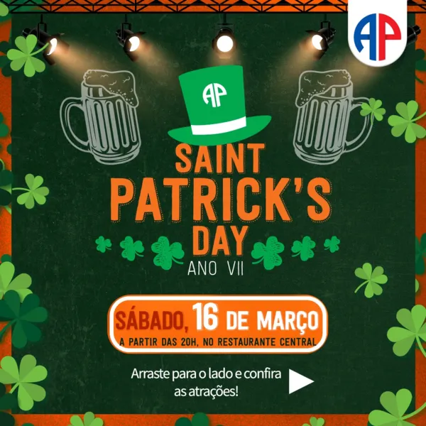Saint Patrick's Day será a atração no final de semana da AP