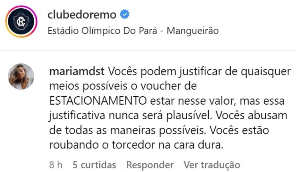 Remo e Paysandu: estacionamento do Mangueirão gera críticas