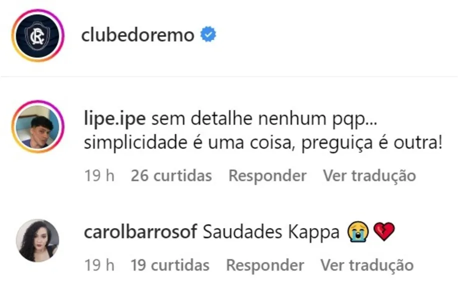 Remo: parte da torcida critica "criatividade" da nova camisa